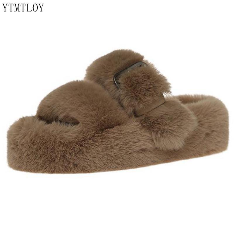 Flat Fur Slippers
