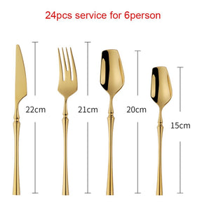 Golden Kitchen Cutlery Set