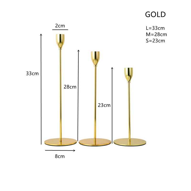 Golden Candle Holders