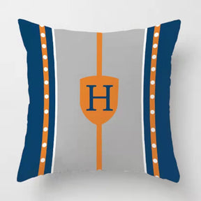 Orange Print Pillows