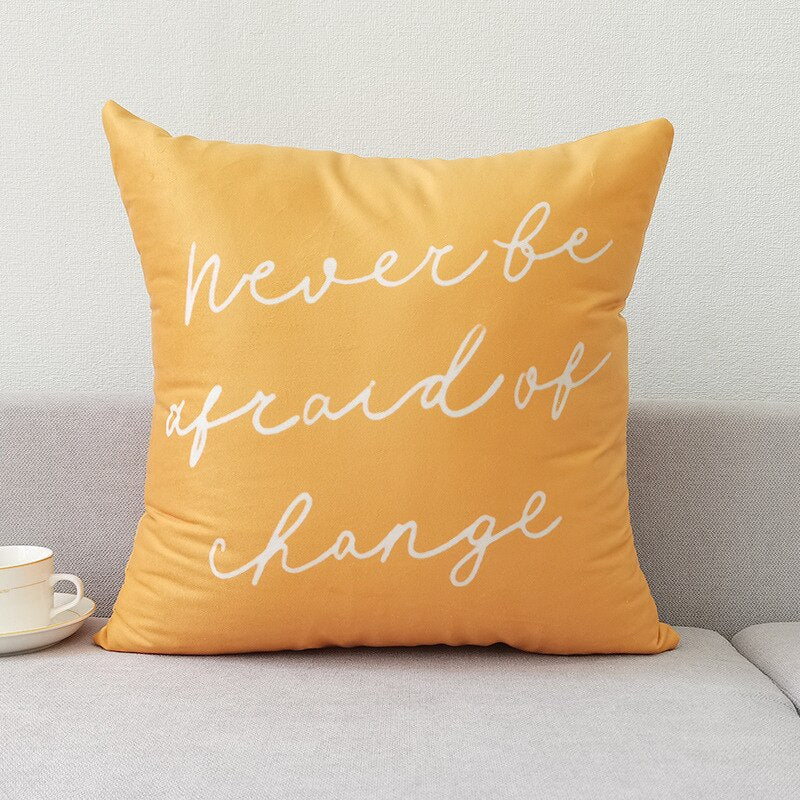 Orange Print Pillows